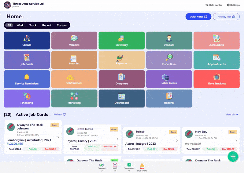 reports grid and list layout in ARI