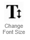 font size icon